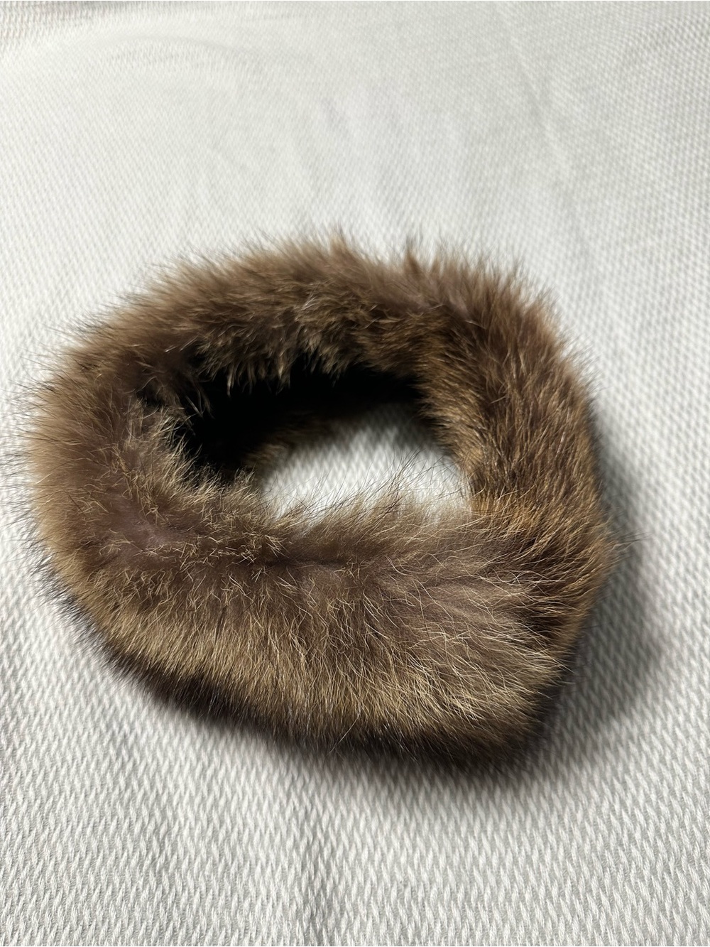 Luxurious Brown Mink Fur Headband